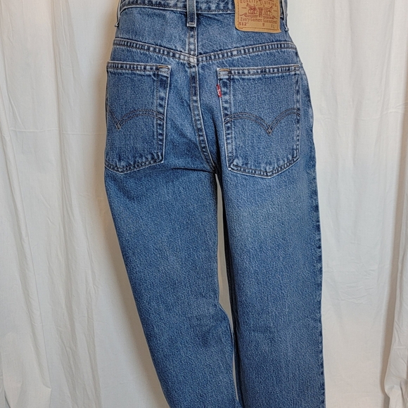 Y2k Women's High Waisted 512 Slimfit Tapered Leg Levi's - Picture 3 of 7